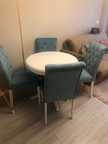 Стул Amelia white / fabric cream фото покупателя 4
