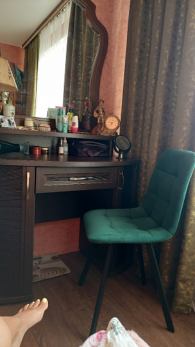 Стул на металлокаркасе Чилли синий / белый фото покупателя 722