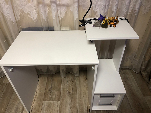 Компьютерный стол Джаз-24 левый дуб сонома фото покупателя 75