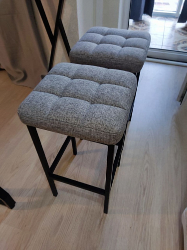 Барный стул Лофт линкольн белый / белый матовый фото покупателя 187