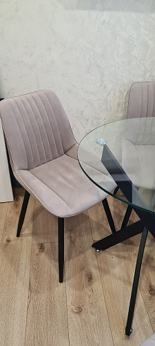 Стул на металлокаркасе Седа К кирпичный / черный фото покупателя 12