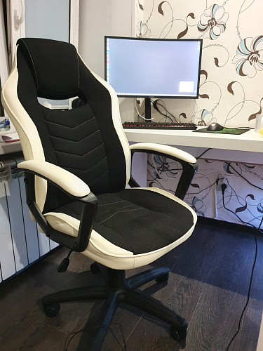 Компьютерное кресло Gamer черное / бежевое фото покупателя 68