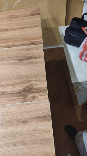 Стол раскладной Колон Лофт 120 32 мм дуб галифакс табако / черный матовый фото покупателя 67