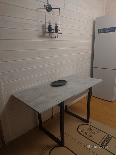 Стол Форли бетон / черный матовый фото покупателя 49