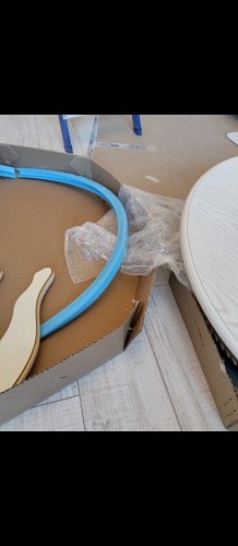 Деревянный стол Павия молочный / золото патина фото покупателя 8