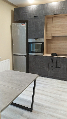 Стол Лота Лофт 140 25 мм черный матовый / бетон фото покупателя 606