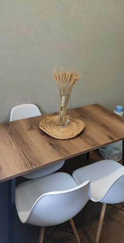 Стол Тринити Лофт 120 32 мм дуб галифакс табако / черный матовый фото покупателя 575