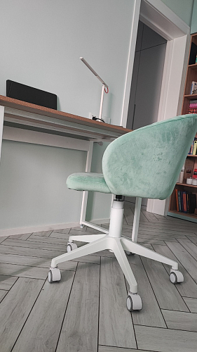 Компьютерное кресло Пард confetti silver серый / черный фото покупателя 89