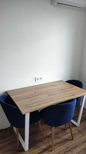 Стол Лота Лофт 140 25 мм черный матовый / бетон фото покупателя 948