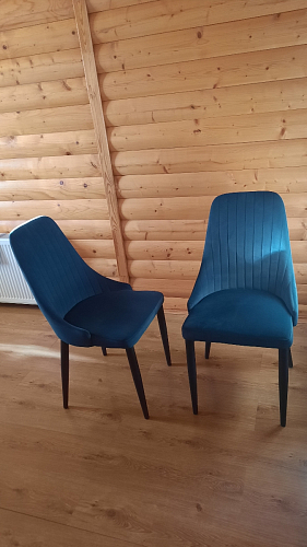 Стул на металлокаркасе Kora light purple / black фото покупателя 305