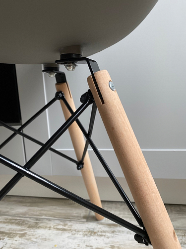 Стул Cindy Eames mod. 001 khaki / natural фото покупателя 427