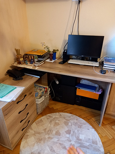 Компьютерный стол с тумбой КСТ-109 тумба слева фото покупателя 46