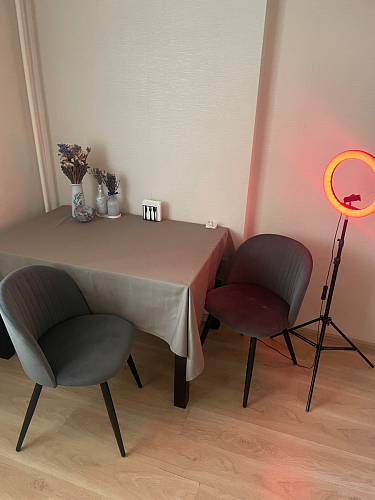 Стул на металлокаркасе Gabi latte / gold / black фото покупателя 360