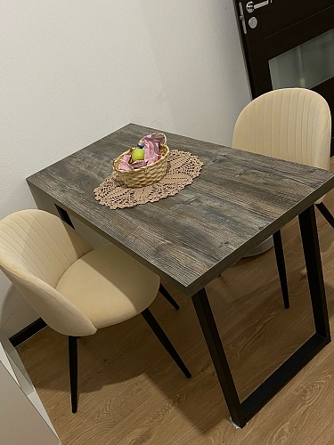 Стул на металлокаркасе Gabi 1 light purple / black / gold фото покупателя 259