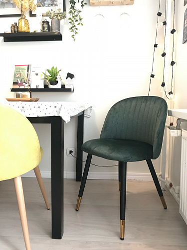 Стул на металлокаркасе Gabi 1 темно-серый / черный фото покупателя 67