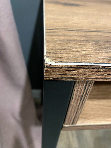 Письменный стол Леон Лофт бетон / черный матовый фото покупателя 159