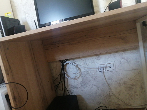 Письменный стол Челси Лофт дуб делано светлый / белый матовый фото покупателя 54