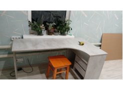 Письменный стол СПм-25 левый белый  - Уцененный экземпляр фото покупателя 48