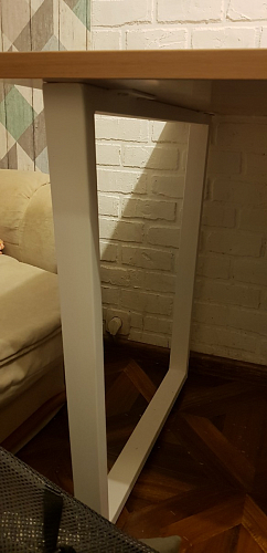 Деревянный стол Лота Лофт 140х80 дуб крафт табачный / черный матовый фото покупателя 114