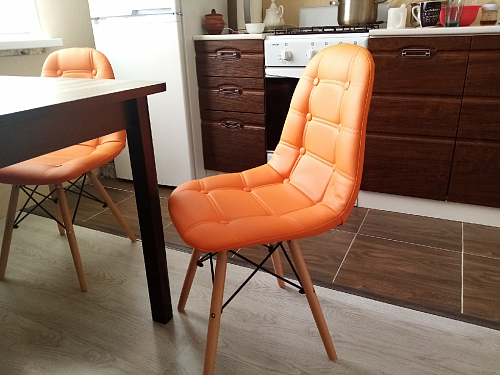 Деревянный стул Kvadro оранжевый фото покупателя 2