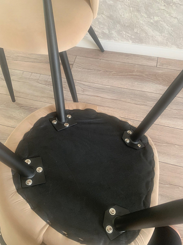 Стул на металлокаркасе Gabi 1 light purple / black фото покупателя 137