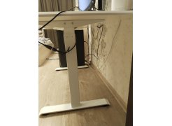 Компьютерный стол Маркос 140х80 голубой / черный фото покупателя 18