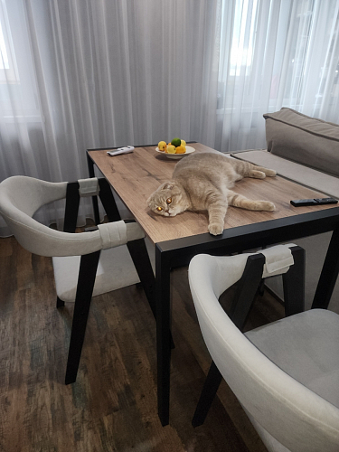 Стол Центавр бетон / графит фото покупателя 43