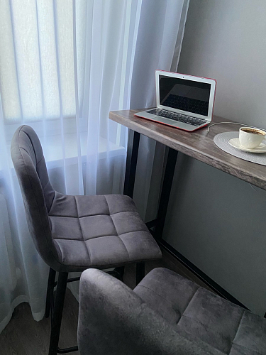 Барный стул Chio black / grey фото покупателя 47