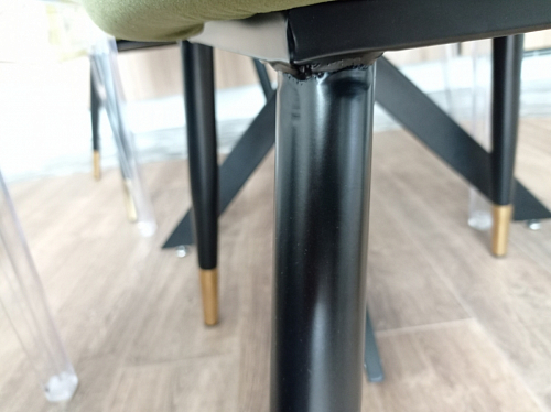 Стул на металлокаркасе Orly khaki / green фото покупателя 10