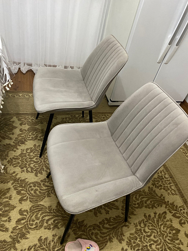 Стул на металлокаркасе Седа К латте / черный фото покупателя 353