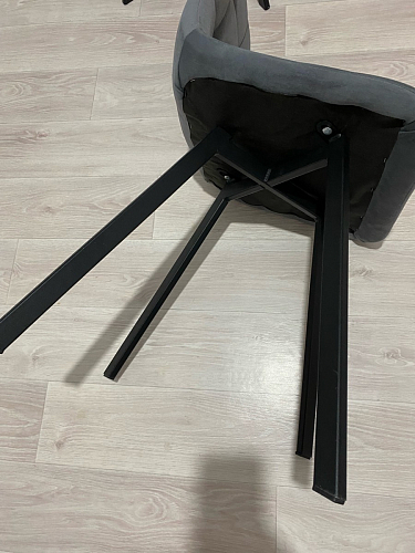 Стул на металлокаркасе Чилли бежевый / белый каркас фото покупателя 955