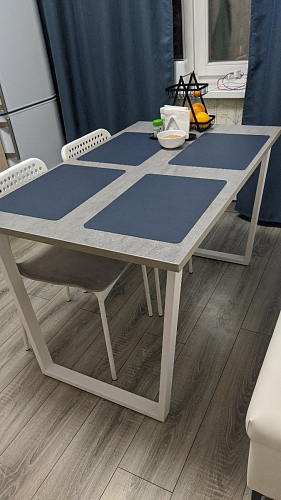 Деревянный стол Лота Лофт 140х80 дуб крафт табачный / черный матовый фото покупателя 492