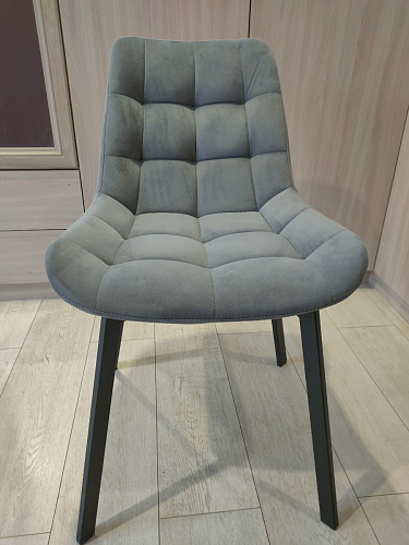 Стул на металлокаркасе Челси морская волна / черный фото покупателя 211