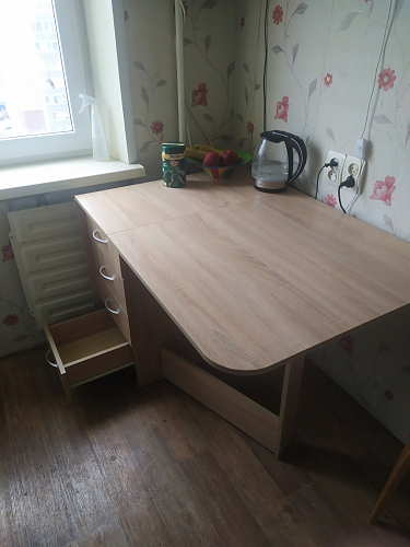 Стол-книжка Глория 606 М с ящиками дуб сонома фото покупателя 53