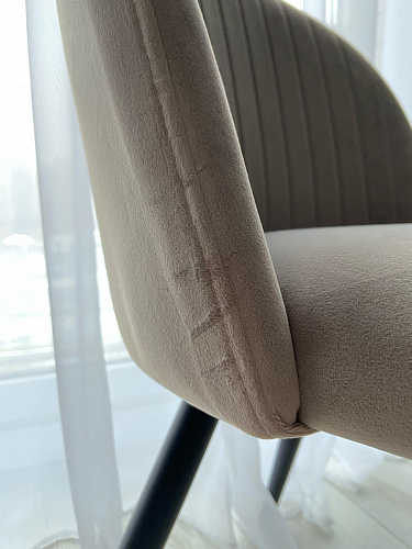 Стул на металлокаркасе Gabi 1 light blue / black / gold фото покупателя 663