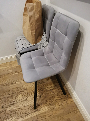 Стул на металлокаркасе Чилли бежевый / белый каркас фото покупателя 1369