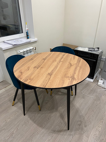 Стул на металлокаркасе Gabi dark beige / black / silver фото покупателя 390