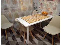 Стол Лота Лофт 140 25 мм юта / белый матовый фото покупателя 243