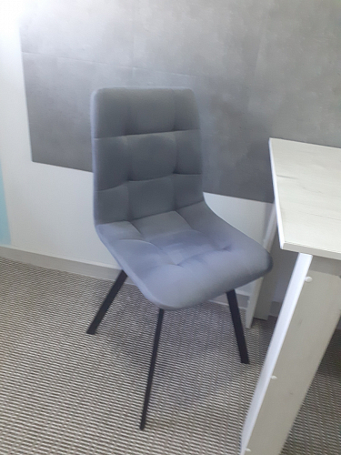 Стул на металлокаркасе Чилли горчичный / черный фото покупателя 1021