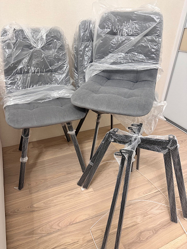 Стул на металлокаркасе Чилли зеленый / белый каркас фото покупателя 504