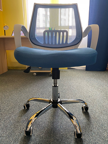 Компьютерное кресло Ergoplus белое / розовое фото покупателя 33