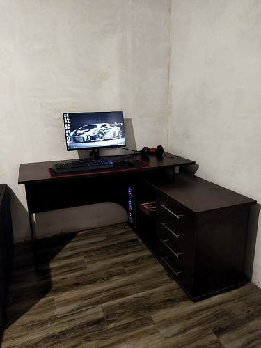 Компьютерный стол КСТ-109Л венге фото покупателя 66