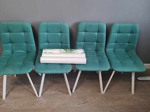 Стул на металлокаркасе Чилли К кирпичный / черный фото покупателя 568