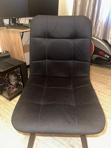 Комплект стульев Чилли 4 шт темно-серый / черный фото покупателя 367