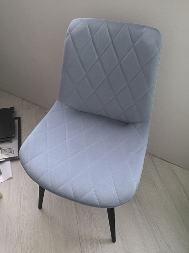 Стул на металлокаркасе Fox light blue / black фото покупателя 11