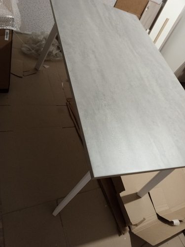 Стол Тринити Лофт 120 32 мм дуб галифакс табако / черный матовый фото покупателя 359