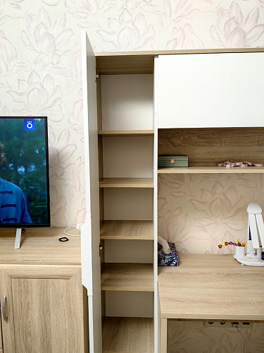 Компьютерный стол Комфорт 12.95 N дуб сонома / темно-серый фото покупателя 42