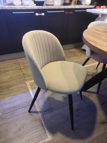 Стул на металлокаркасе Gabi latte / gold / black фото покупателя 693