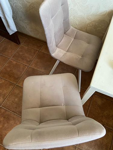 Стул на металлокаркасе Чилли бежевый / белый каркас фото покупателя 1351