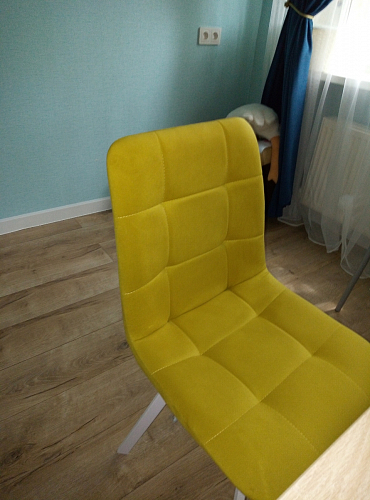 Стул на металлокаркасе Чилли зеленый / белый каркас фото покупателя 639